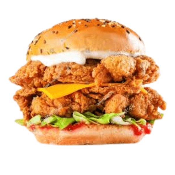 Hot Chicken Zinger Jumbo Double Cheese Burger